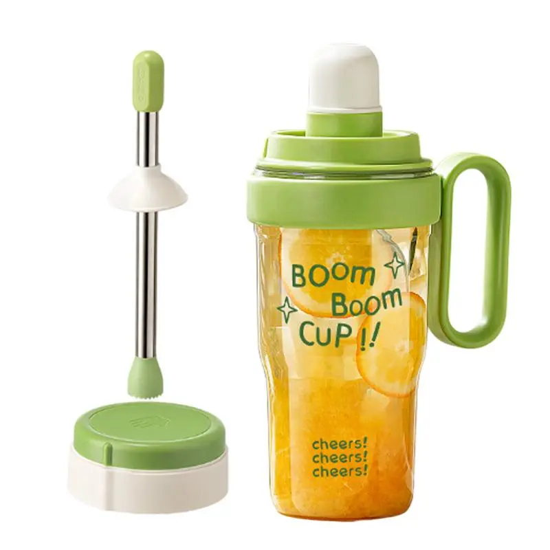 Cocktail Shaker Transparent Drink Mixer Shaker 33.8OZ Leakproof Multifunctional Mixer Shake Cup Bottle Blender Shaker Cup