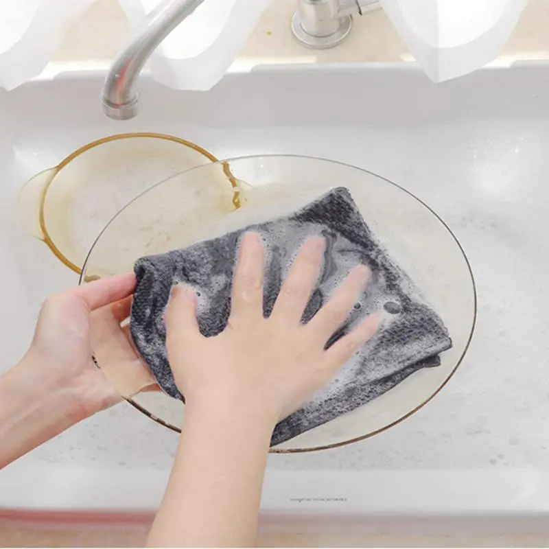 Kitchen Dish Towels 6 Pieces Dish Drying Towels Cotton Dish Towels Hangable Kitchen Washcloths Kitchen Towel Set For Bowls Pots
