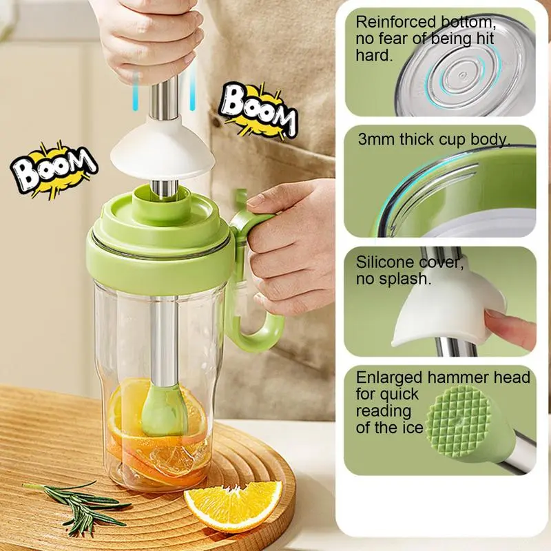 Cocktail Shaker Transparent Drink Mixer Shaker 33.8OZ Leakproof Multifunctional Mixer Shake Cup Bottle Blender Shaker Cup