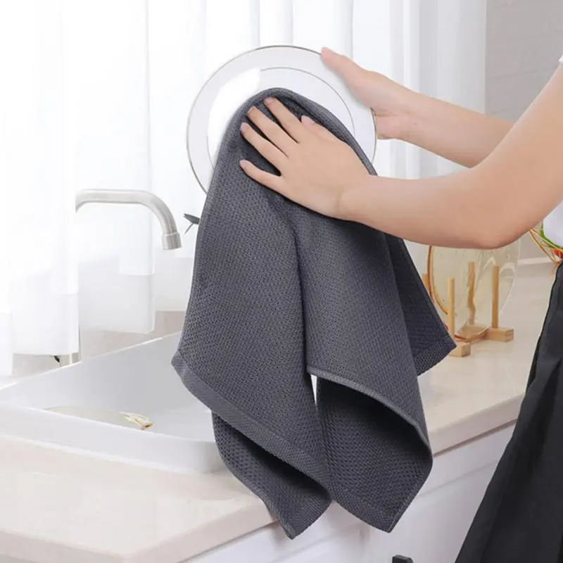 Kitchen Dish Towels 6 Pieces Dish Drying Towels Cotton Dish Towels Hangable Kitchen Washcloths Kitchen Towel Set For Bowls Pots