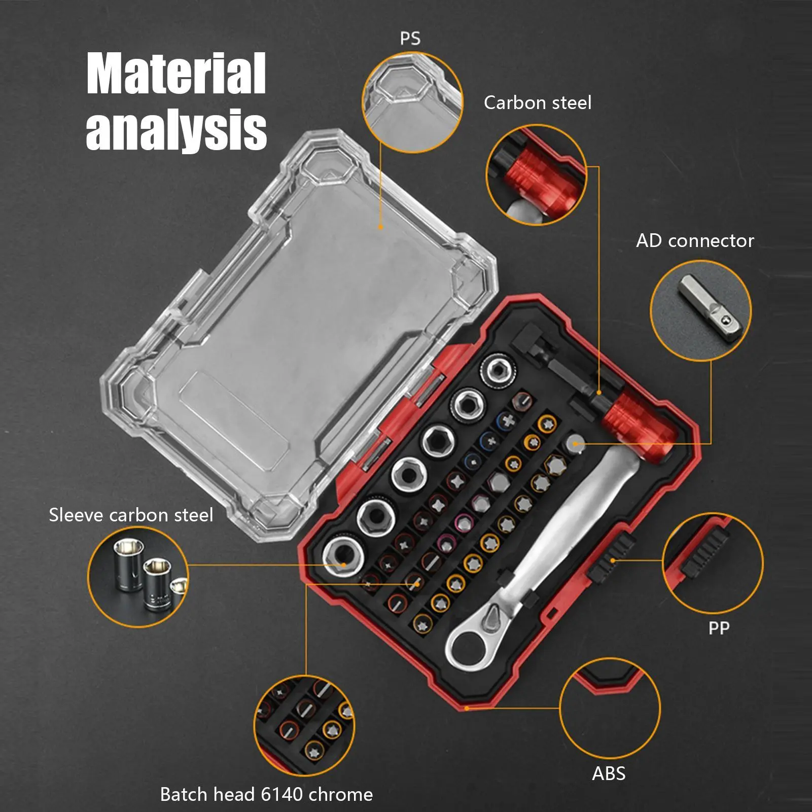 Ratchet Screw Driver Set Kit Multi Bit Magnetic Screwdriver Set 38 Pieces Ratcheting Wrench Tool For Car Home Motorcycle Hvac