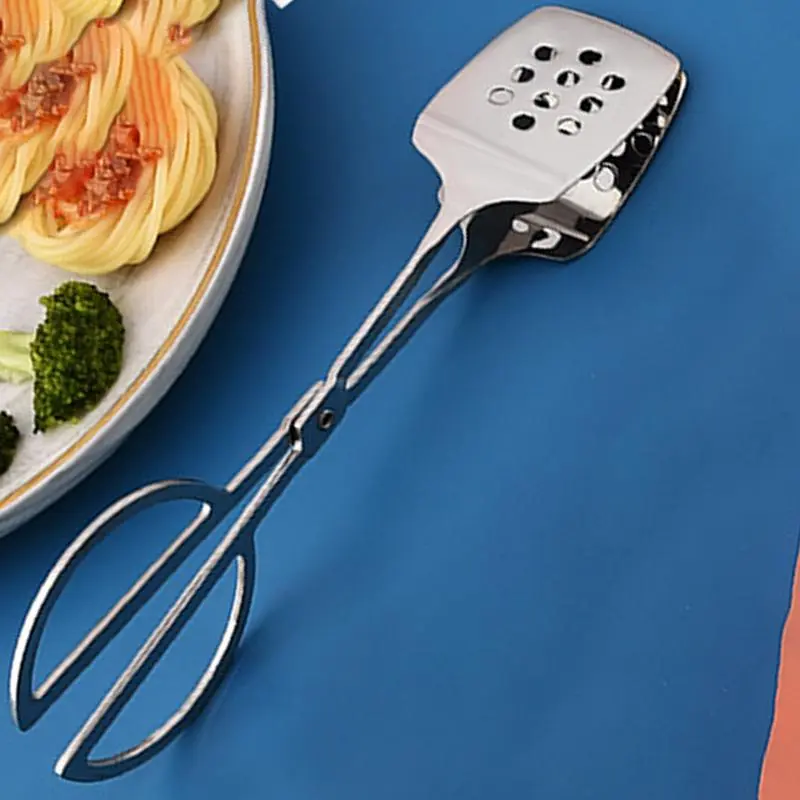 Buffet Tong Cooked Food Stainless Steel Tong Appetizer Tongs Multi-functional Kitchen Scissor For Salad Cake Bread