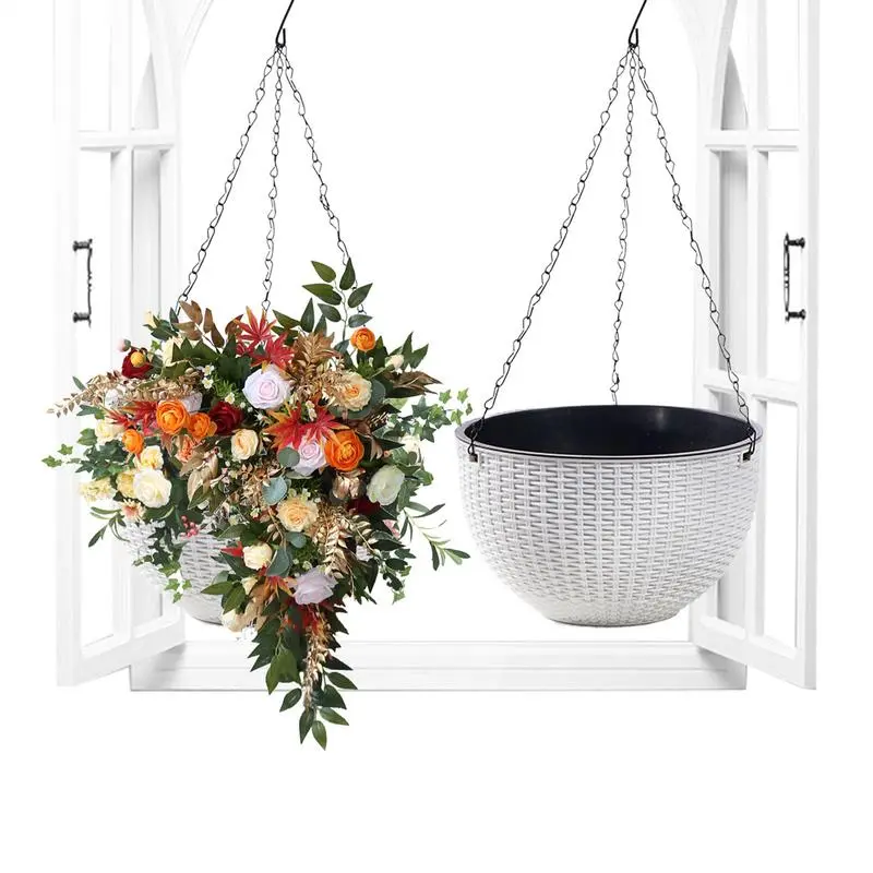 Wall Plant Holders Wall Planter Vertical Handcrafted Mounted Pot Vase Hanging Basket Round Planter Pot For Garden Balcony