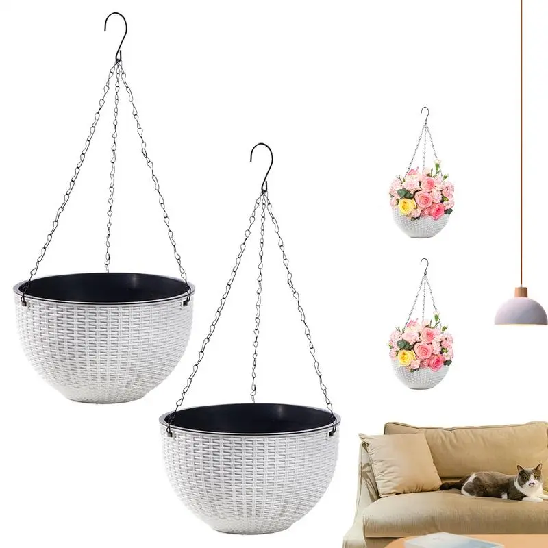 Wall Plant Holders Wall Planter Vertical Handcrafted Mounted Pot Vase Hanging Basket Round Planter Pot For Garden Balcony
