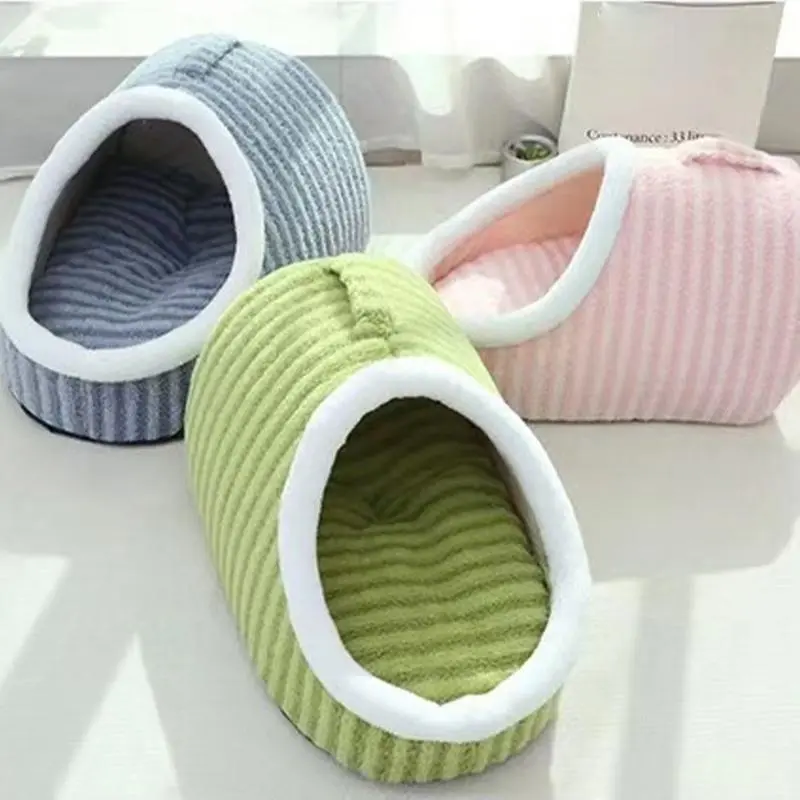 Cuddly Cave Cat Bed cat cave bed slipper Cute Covered Cat Bed Pet Cat House Small Dog House Products Cat Bed Slipper Pet house