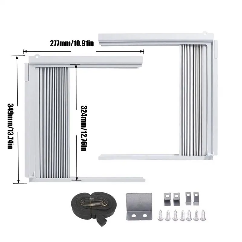 Window Air Conditioner Side Panels Window Vent Insulation Panels,Sliding Insulated Sealed Removable Frame Air Vent Cover