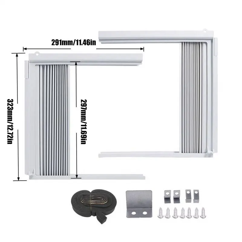 Window Air Conditioner Side Panels Window Vent Insulation Panels,Sliding Insulated Sealed Removable Frame Air Vent Cover