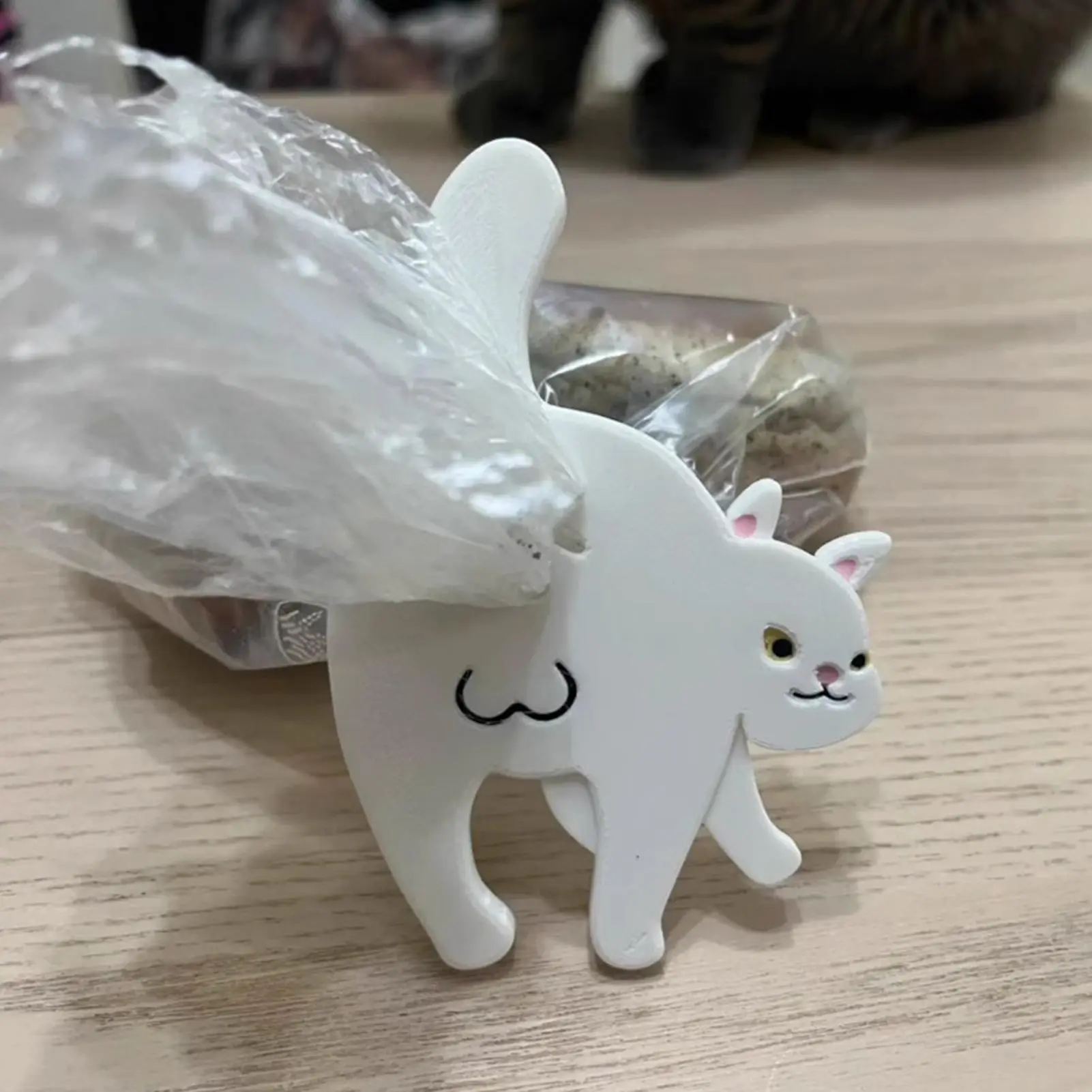 Bread Clip Cat Butt Snack Bread Sealing Clip 3D Printing Strong Sealing Pet-Themed Funny Cute For Garden Restaurant Kitchen Home