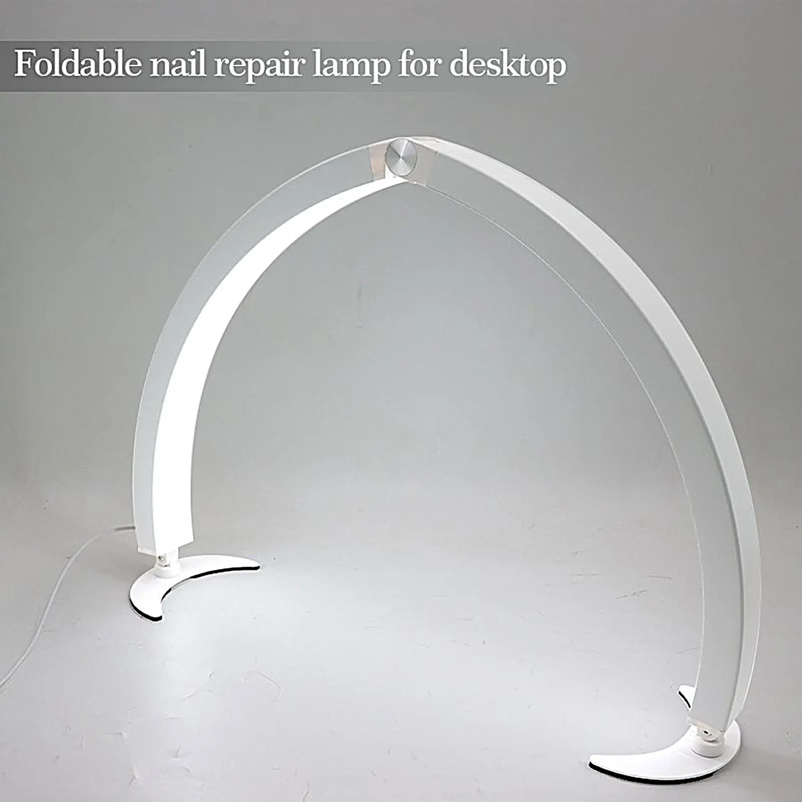 Lamp For Nail Desk Adjustable Half Moon Light 40W Remote Control Foldable Lamp For Eyelash Women Girls Beauty Home Skin Care