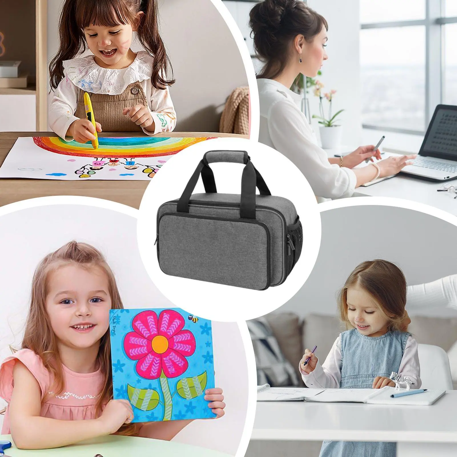 Art Bags For Supplies Artist Bag Art Travel Case Organizer Paint Holder Case Large Capacity For Painting Accessories Craft