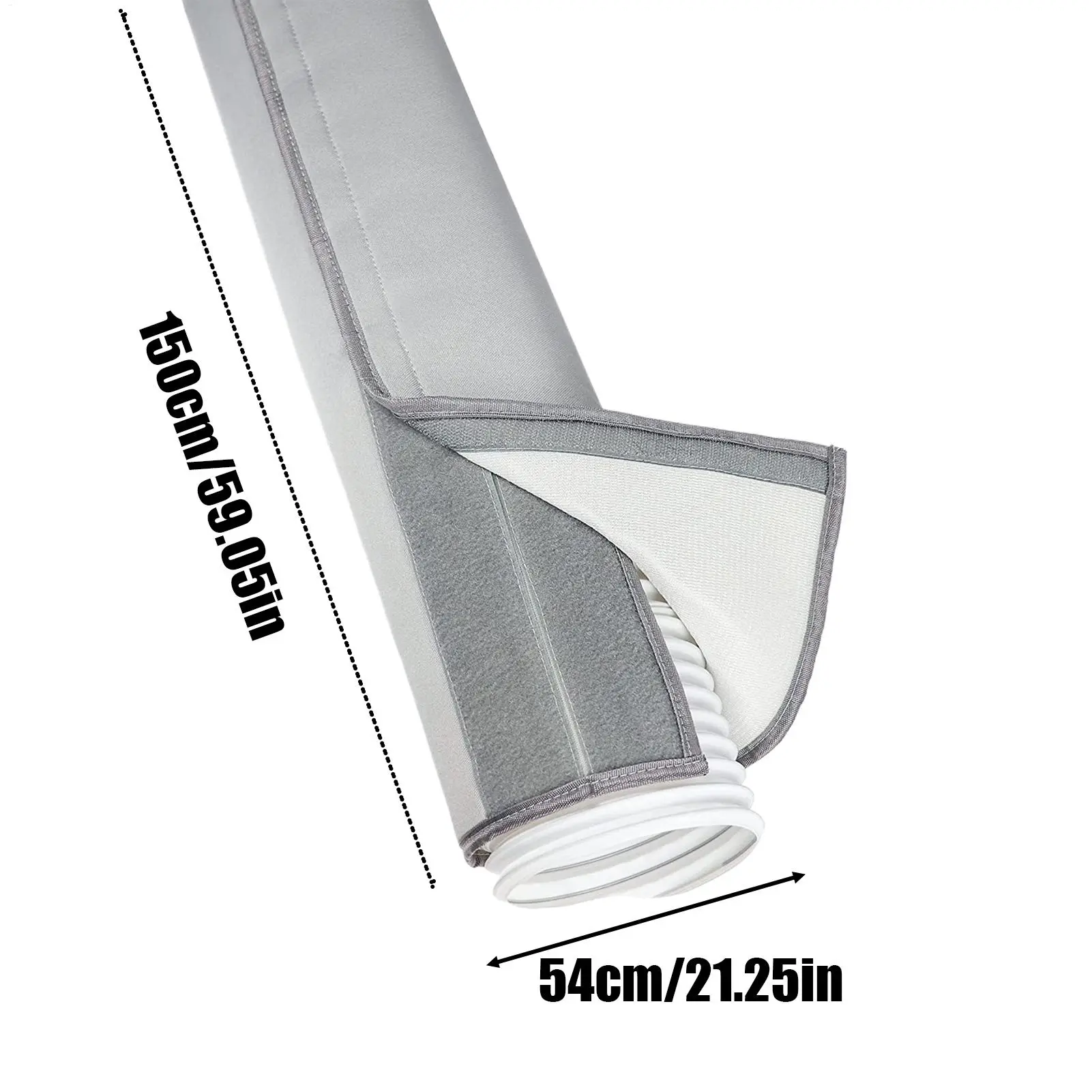Insulation Sleeve Air Conditioner Hose Cover Wrap Exhaust Pipe Protection Cover Waterproof Heat Insulation Wrap With 2 Buckle