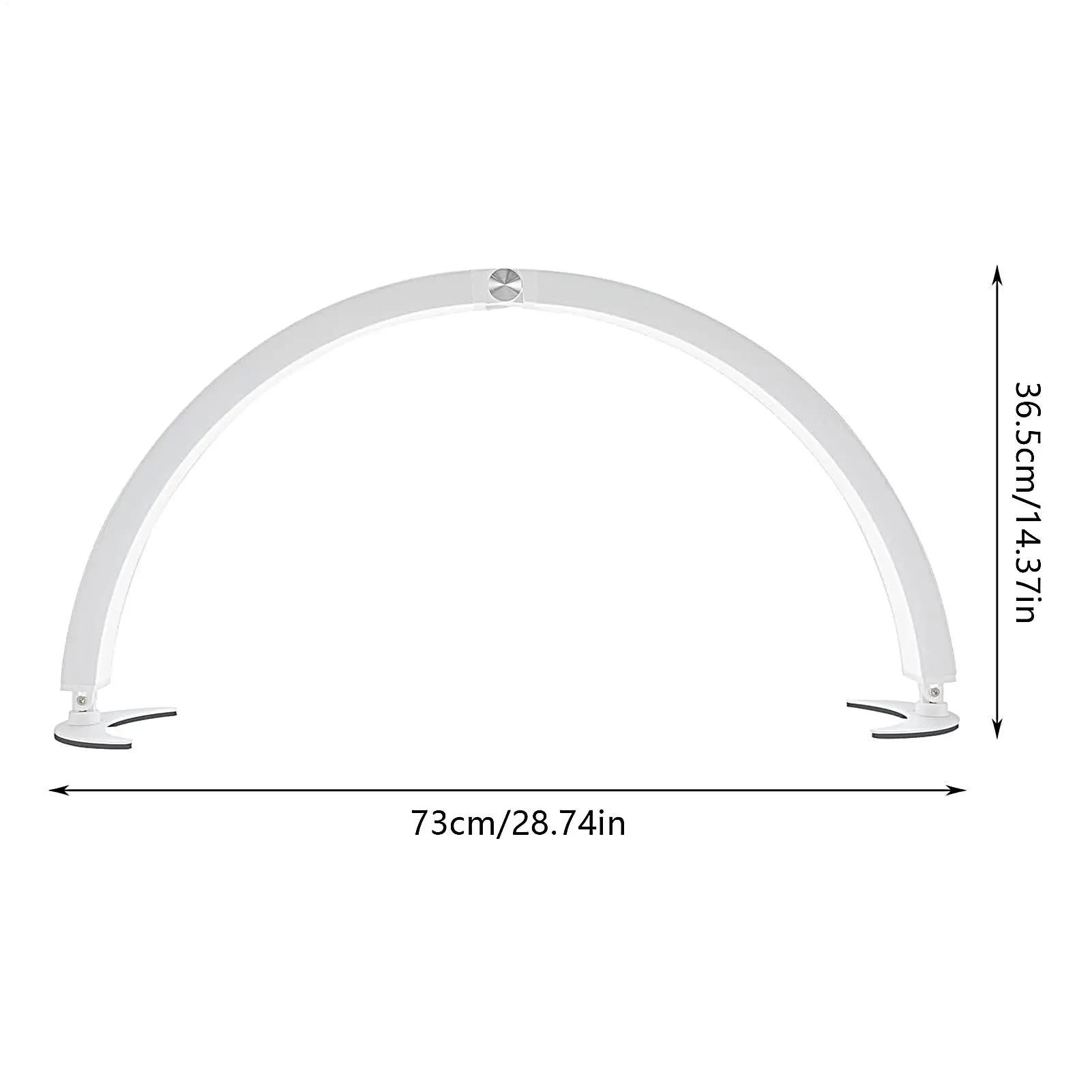 Lamp For Nail Desk Adjustable Half Moon Light 40W Remote Control Foldable Lamp For Eyelash Women Girls Beauty Home Skin Care