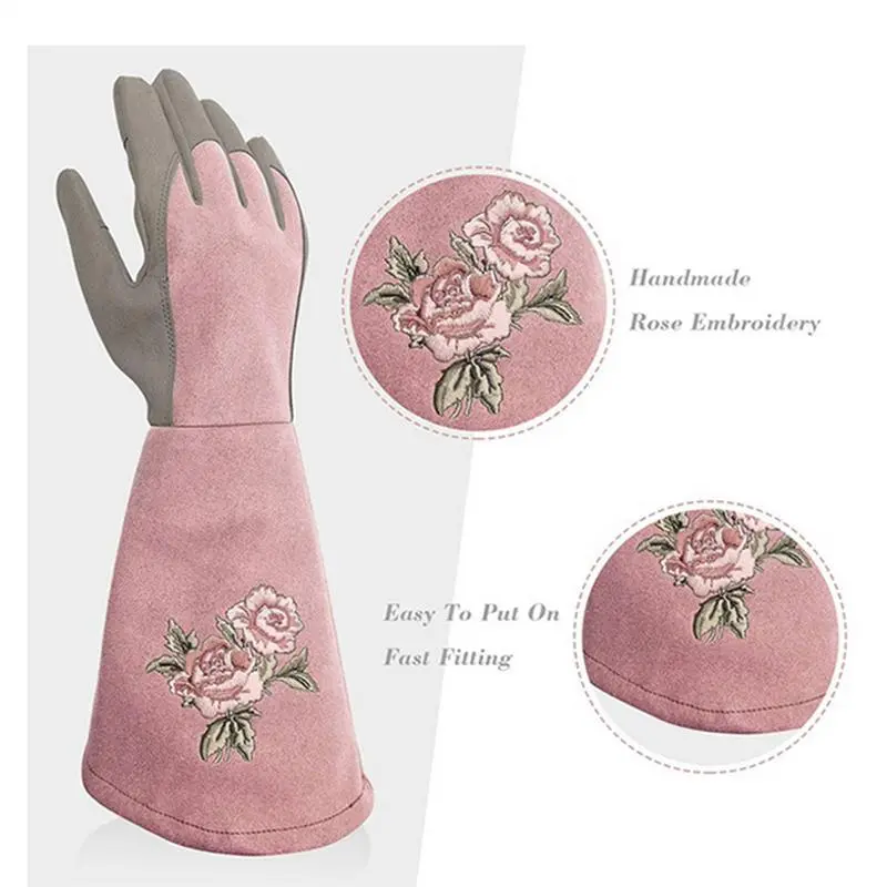 Gardening Gloves Long Protection Mitten Yard Thorn Proof Garden Long Sleeves Gloves Garden Yard Gloves Working Mitten