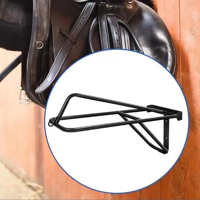 Horse Saddle Stand Wall Mounted Saddle Stand Multipurpose Saddle Storage Rack Saddle Pad Rack Versatile Western Saddle Rack For