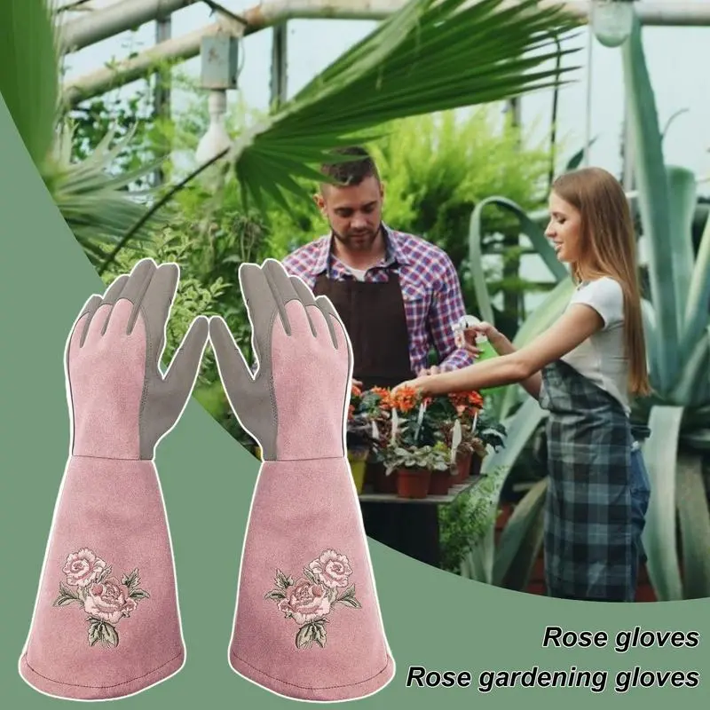 Gardening Gloves Long Protection Mitten Yard Thorn Proof Garden Long Sleeves Gloves Garden Yard Gloves Working Mitten