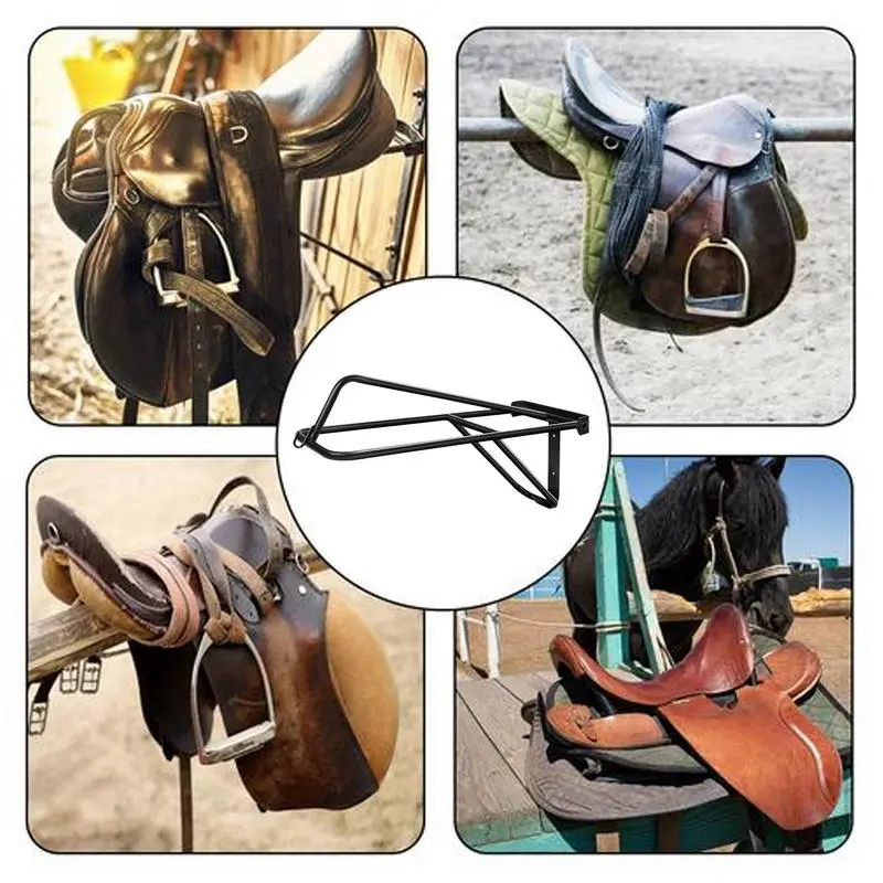Horse Saddle Stand Wall Mounted Saddle Stand Multipurpose Saddle Storage Rack Saddle Pad Rack Versatile Western Saddle Rack For
