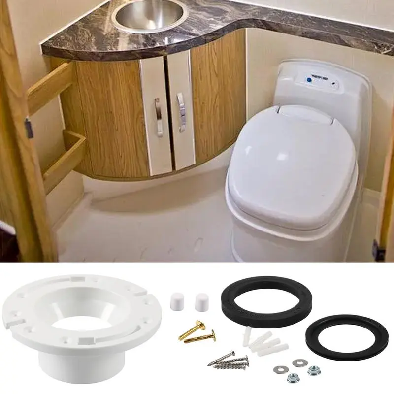 RV Toilet Flange Seal Toilet Base Seal 385311658 RV Toilet Flush Seal Kit 385311652 RV Toilet Replacement Seal Kit For