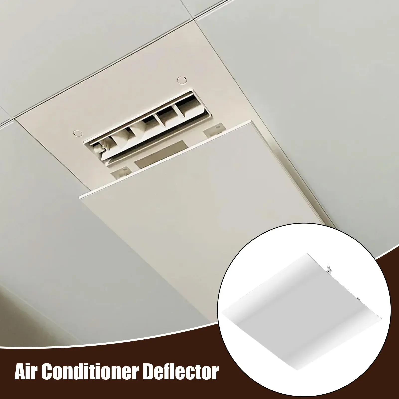 Square Air Conditioning Deflector Anti Direct Blowing Ceiling Air Conditioner Windshield AC Wind Deflector Wind Guide Baffle