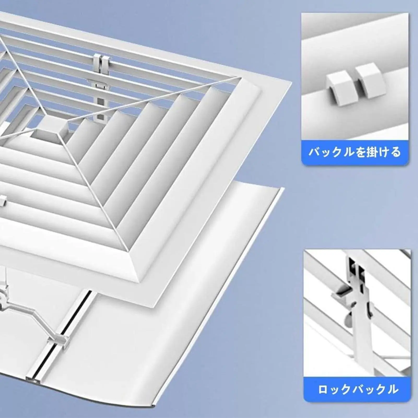 Square Air Conditioning Deflector Anti Direct Blowing Ceiling Air Conditioner Windshield AC Wind Deflector Wind Guide Baffle