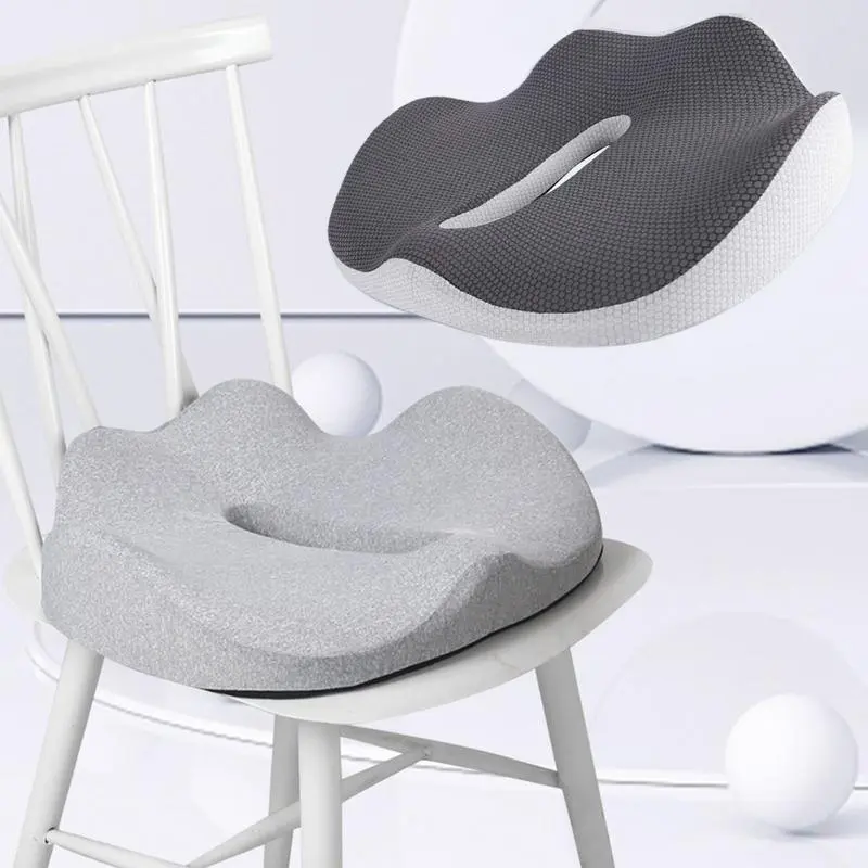 Foam Seat Cushion  Non-Slip Pad Long Sitting Chair Cushion Sciatica Pain Relief Lumbar Support Pillow Health Care Seat Cushion
