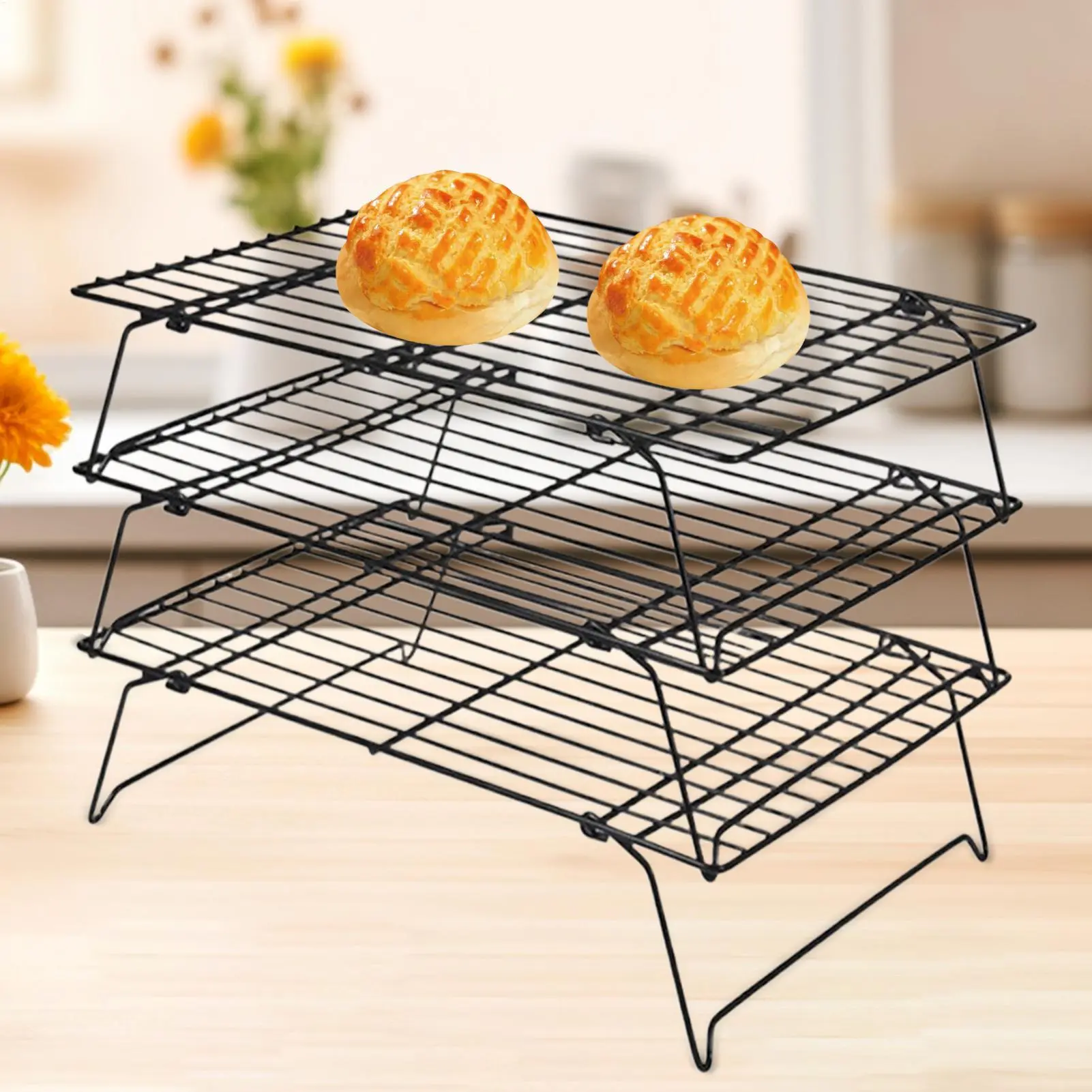 Cake Cooling Rack Drying Sheet For Roasting Stackable Cooling Racks For Cooking And Baking For Kitchen Home Commercial