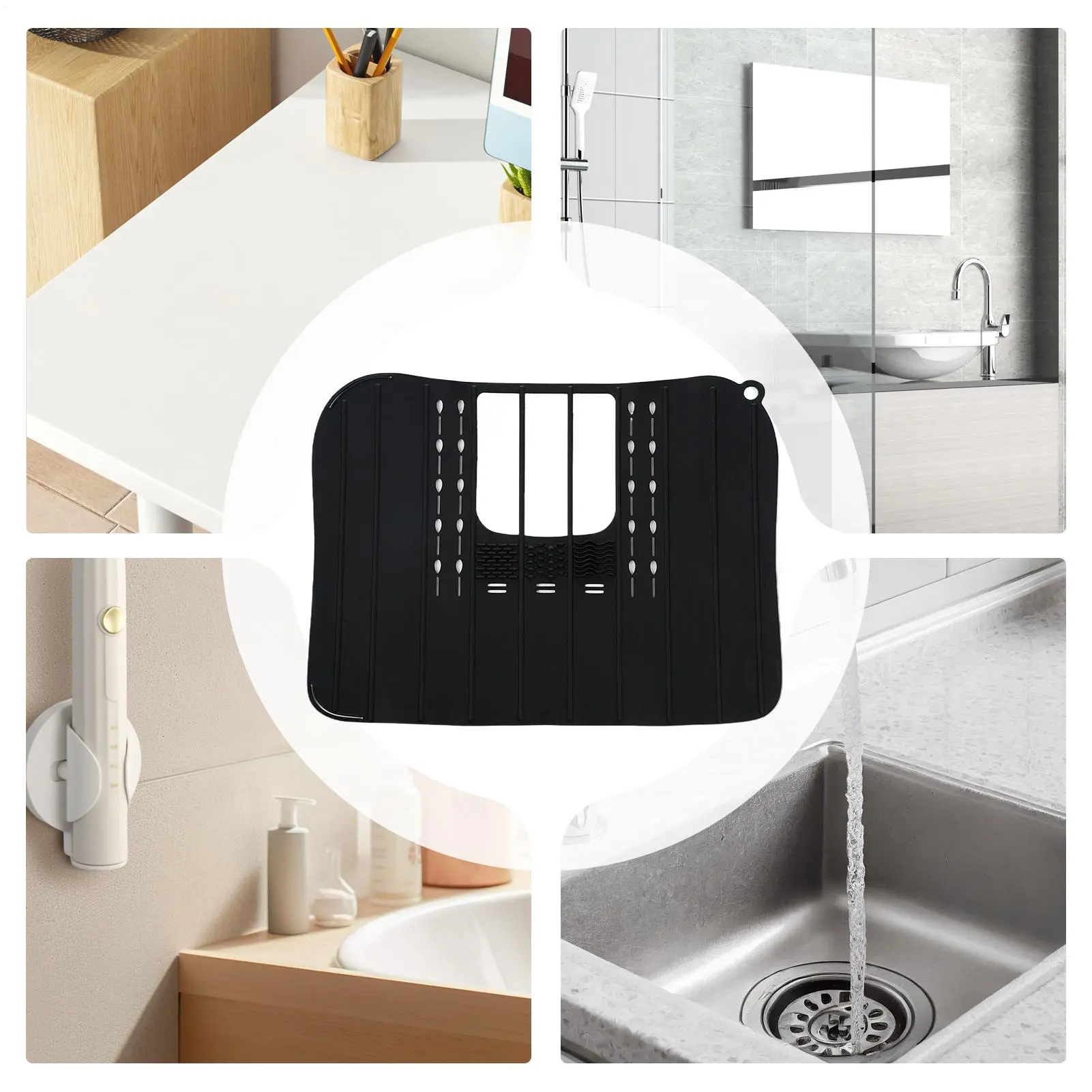 Sink Cover For Counter Space Makeup Makeup Brush Cleaning Mat Travel Accessories Storage Shelf For Dorm Room Workstation Counter