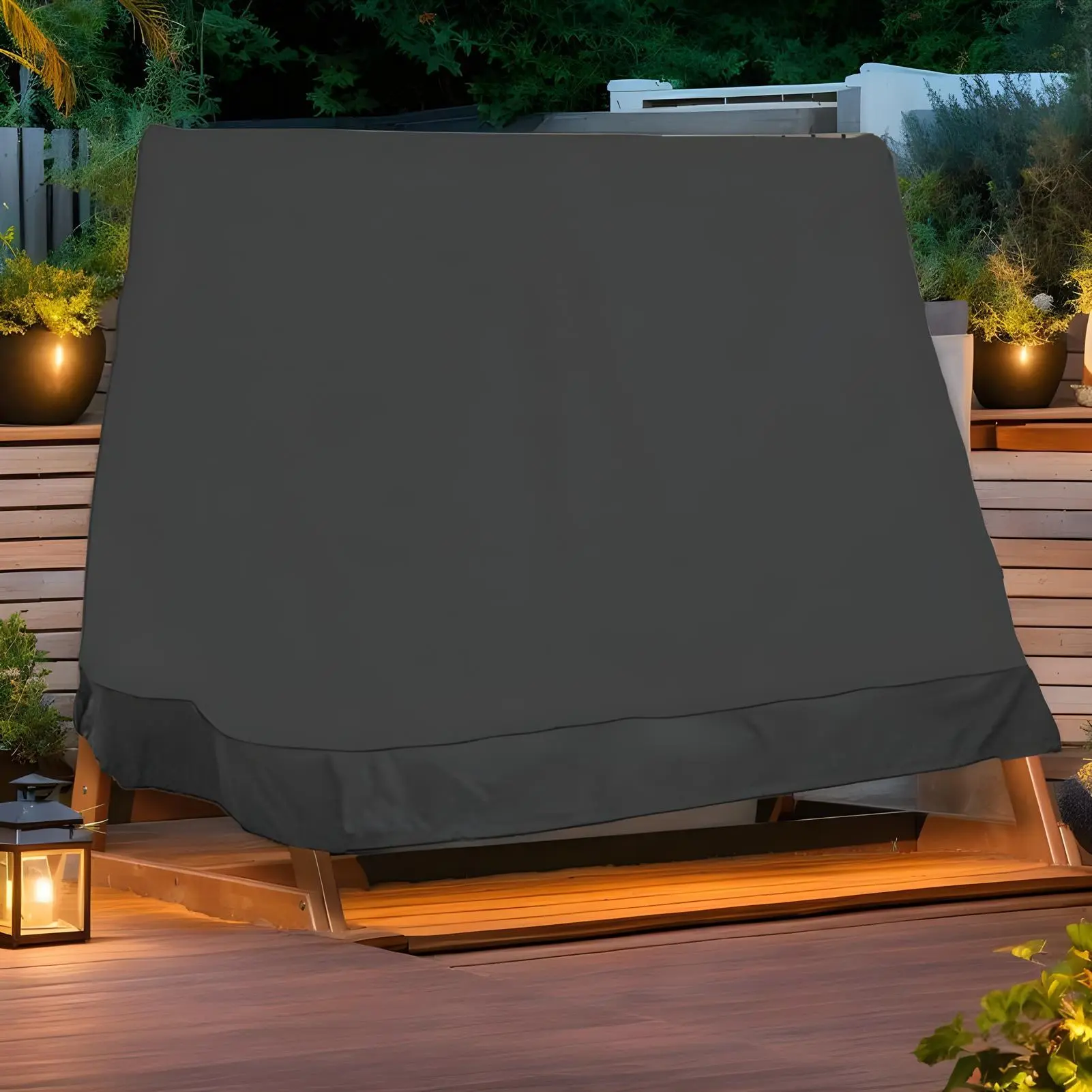 Garden Swing Cover Swing Canopy Cover UV Resistant Dustproof Waterproof Furniture Protector 85 X 55 X 66 Inch For Garden Lawn