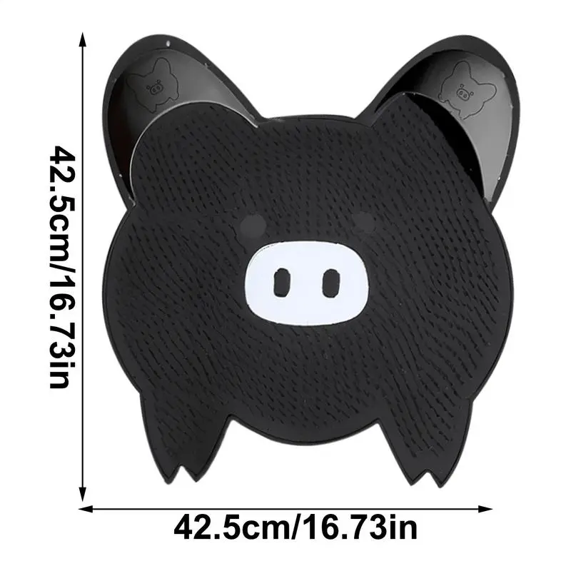 Shower Foot Scrubber Mat Shower Floor Foot Scrubber Suction Cups Exfoliator Quick Drying Callus Remover Brush Wall-Mounted