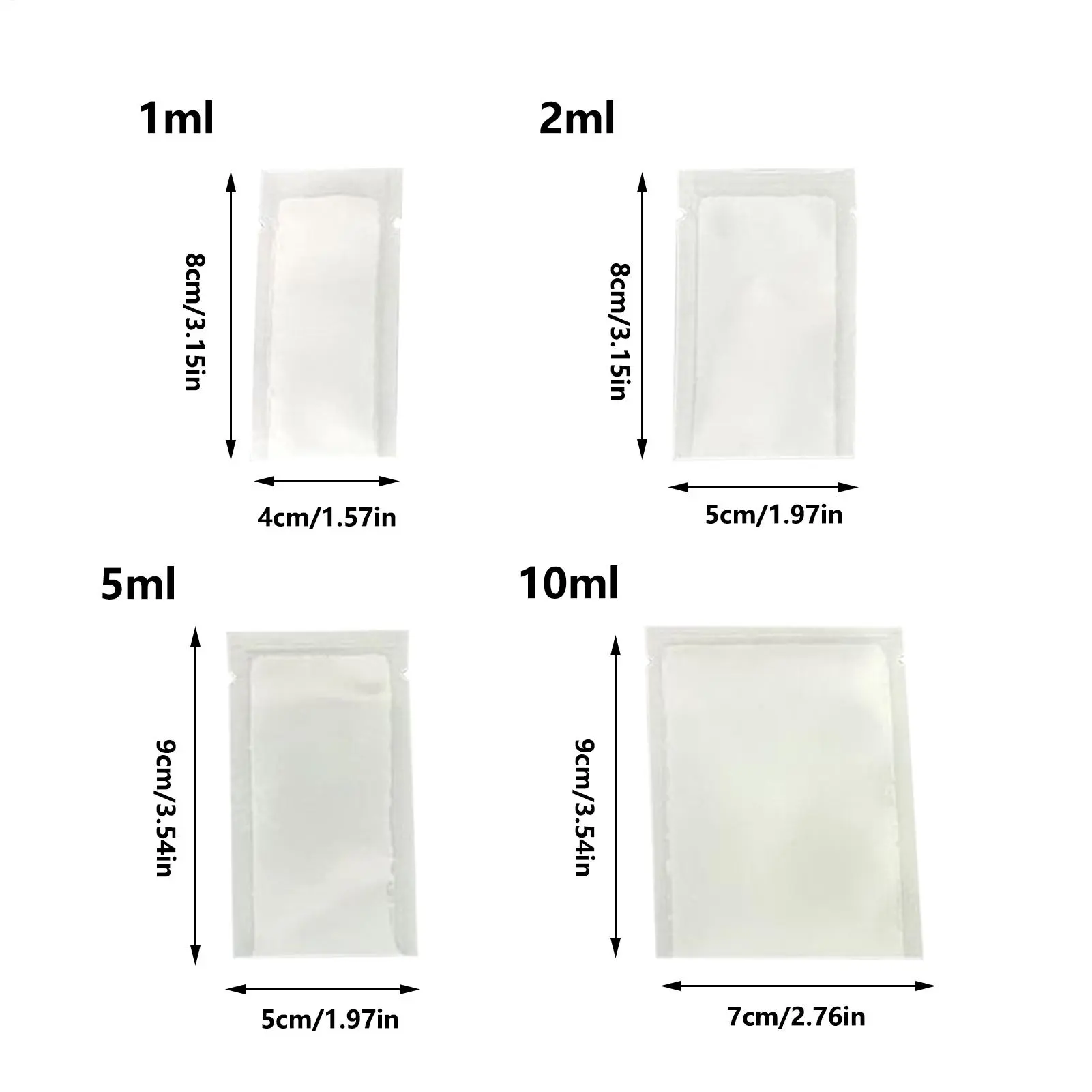 Mini Clear Bags Travel Pouch Containers 100 Piece Small Transparent Baggies Accessories Packaging Supplies for Jewelry Snacks