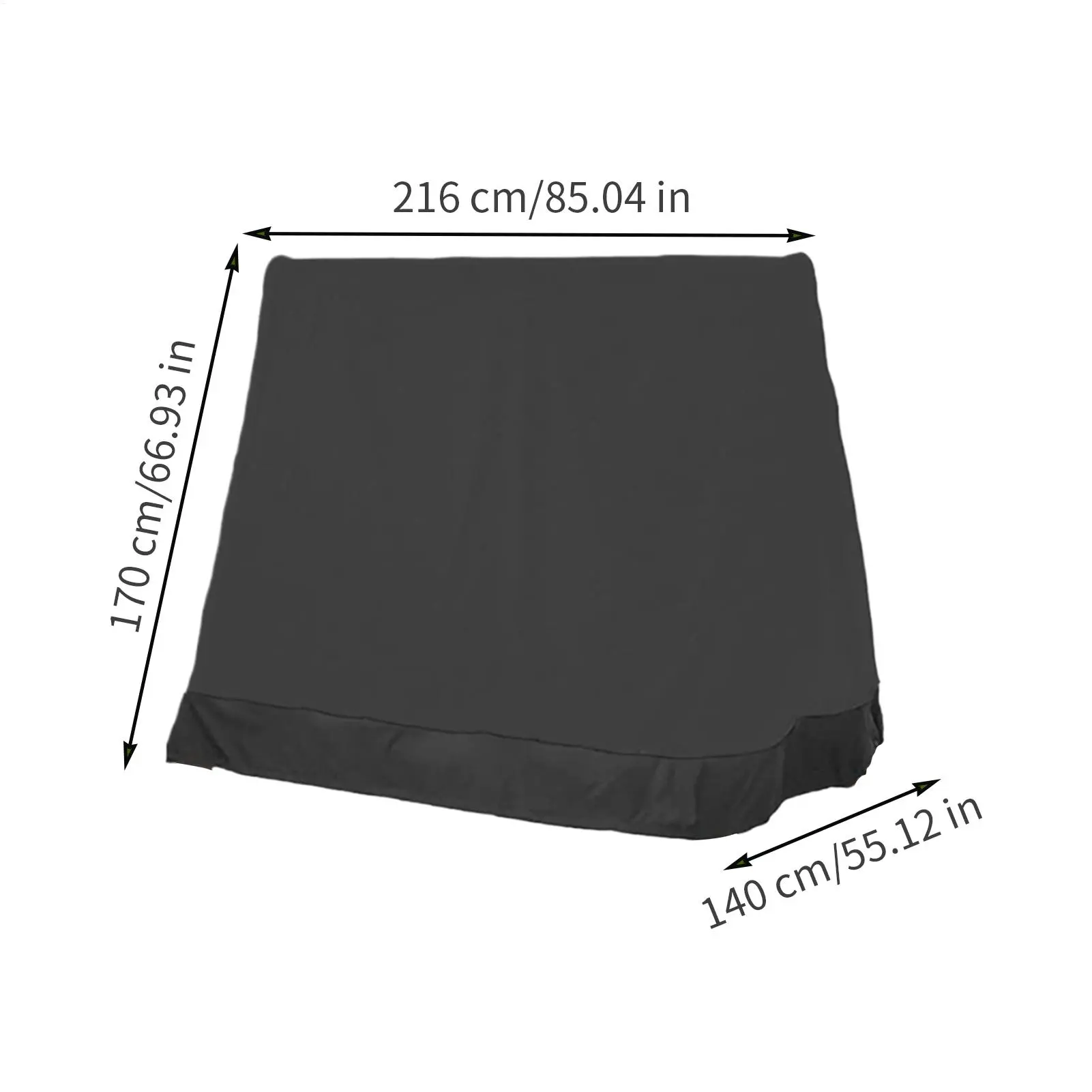 Garden Swing Cover Swing Canopy Cover UV Resistant Dustproof Waterproof Furniture Protector 85 X 55 X 66 Inch For Garden Lawn