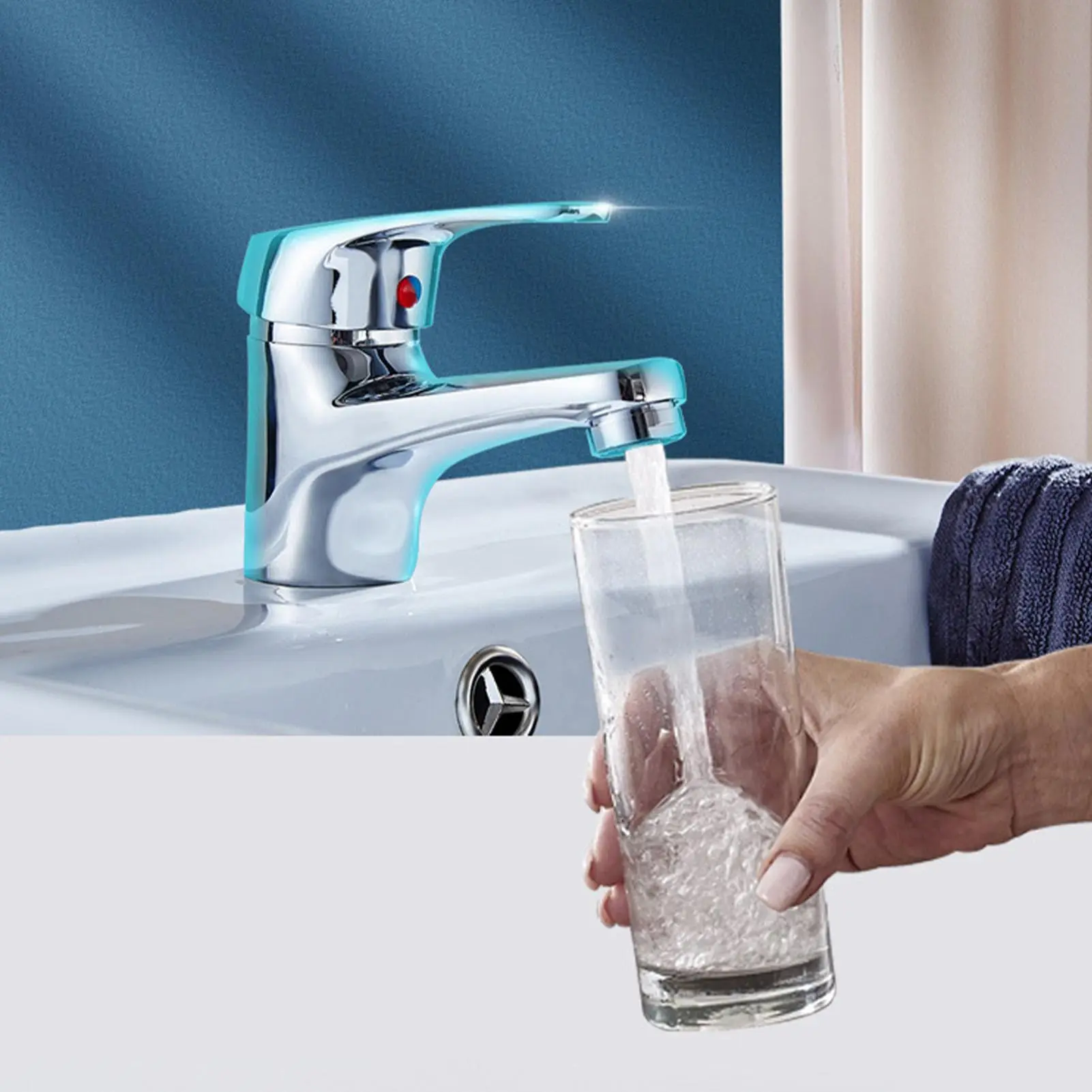 Bathroom Sink Faucet Restroom Sink Faucet Single Handle Water Control Device For Basement Mobile Home Restaurant Prep Areas