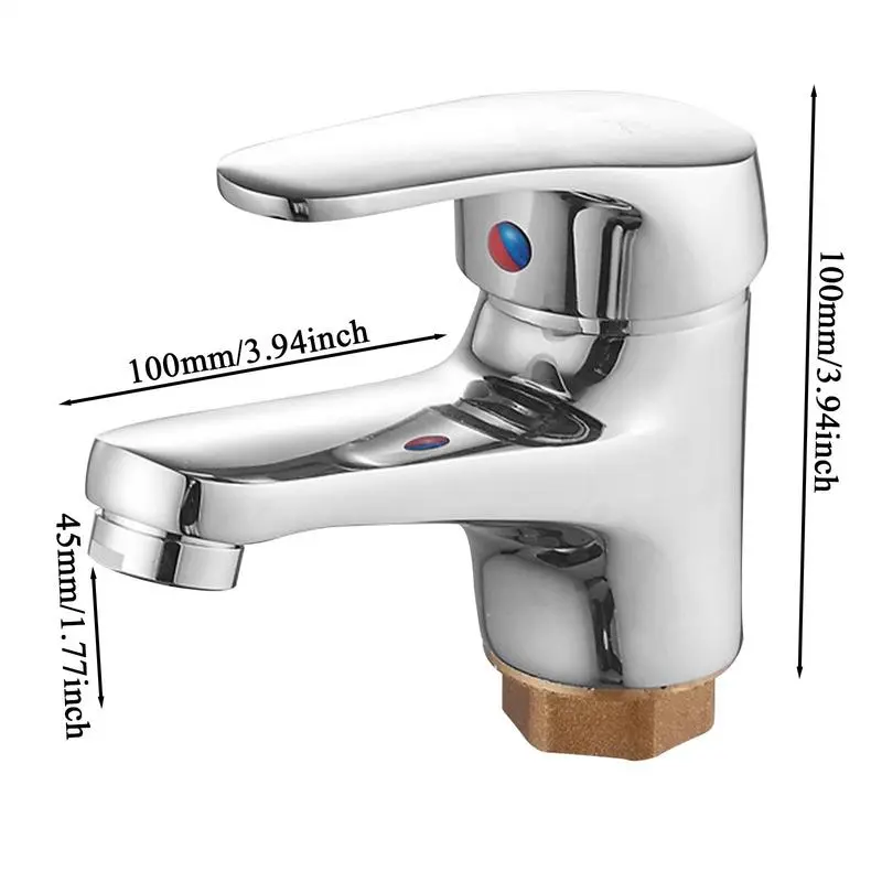 Bathroom Sink Faucet Restroom Sink Faucet Single Handle Water Control Device For Basement Mobile Home Restaurant Prep Areas