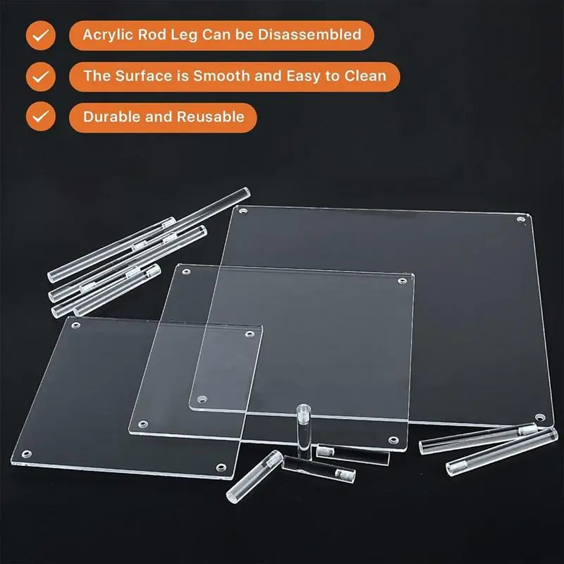Acrylic Cake Disk Clear Cake Holder Dessert Display Riser 3 Pcs Cupcake Stand Acrylic Cake Display Stand For Birthday Party