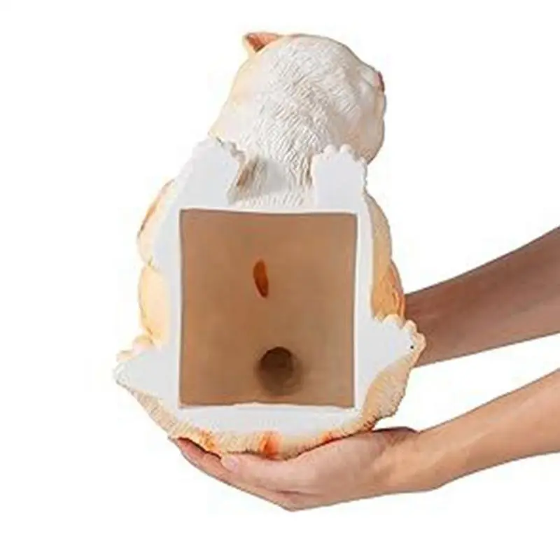 Cat Toilet Paper Holder Fun Tissue Box Cover Resin Animal Paper Towel Dispenser Multifunctional Funny Bathroom Accessories for