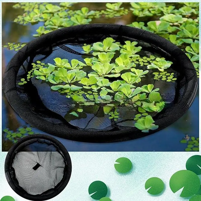 Floating Plant Barrier Floating Island Plant Protector Round Fish Tank Fence Pond Netting For Outdoor Duckweed Home Water