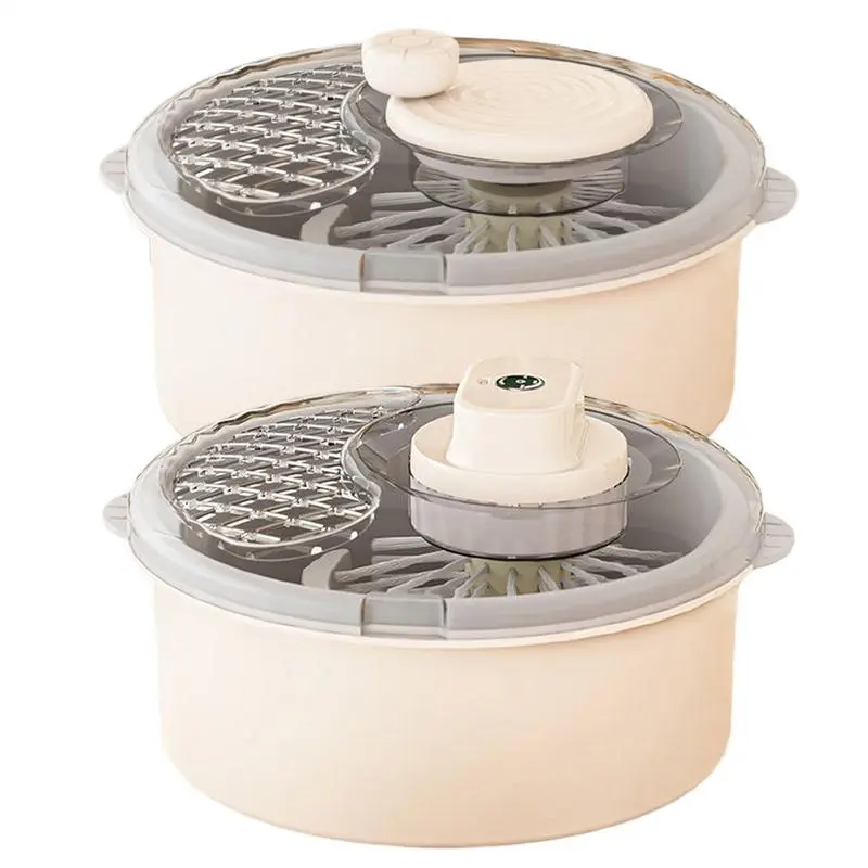 Fruit Cleaner Spinner Manual/Electric Fruit And Vegetable Cleaner Multi-purpose Food Washing Appliance Vegetables Salad Spinner