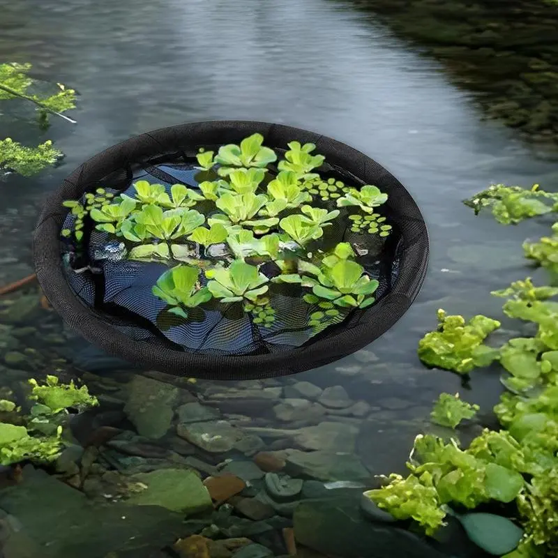Floating Plant Barrier Floating Island Plant Protector Round Fish Tank Fence Pond Netting For Outdoor Duckweed Home Water