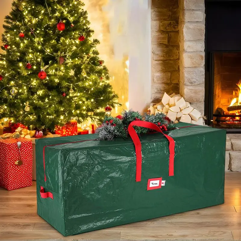 Christmas Tree Storage BagLarge Storage Container Christmas Decoration Organizer Xmas Tree Decoration Wreath Storage Box