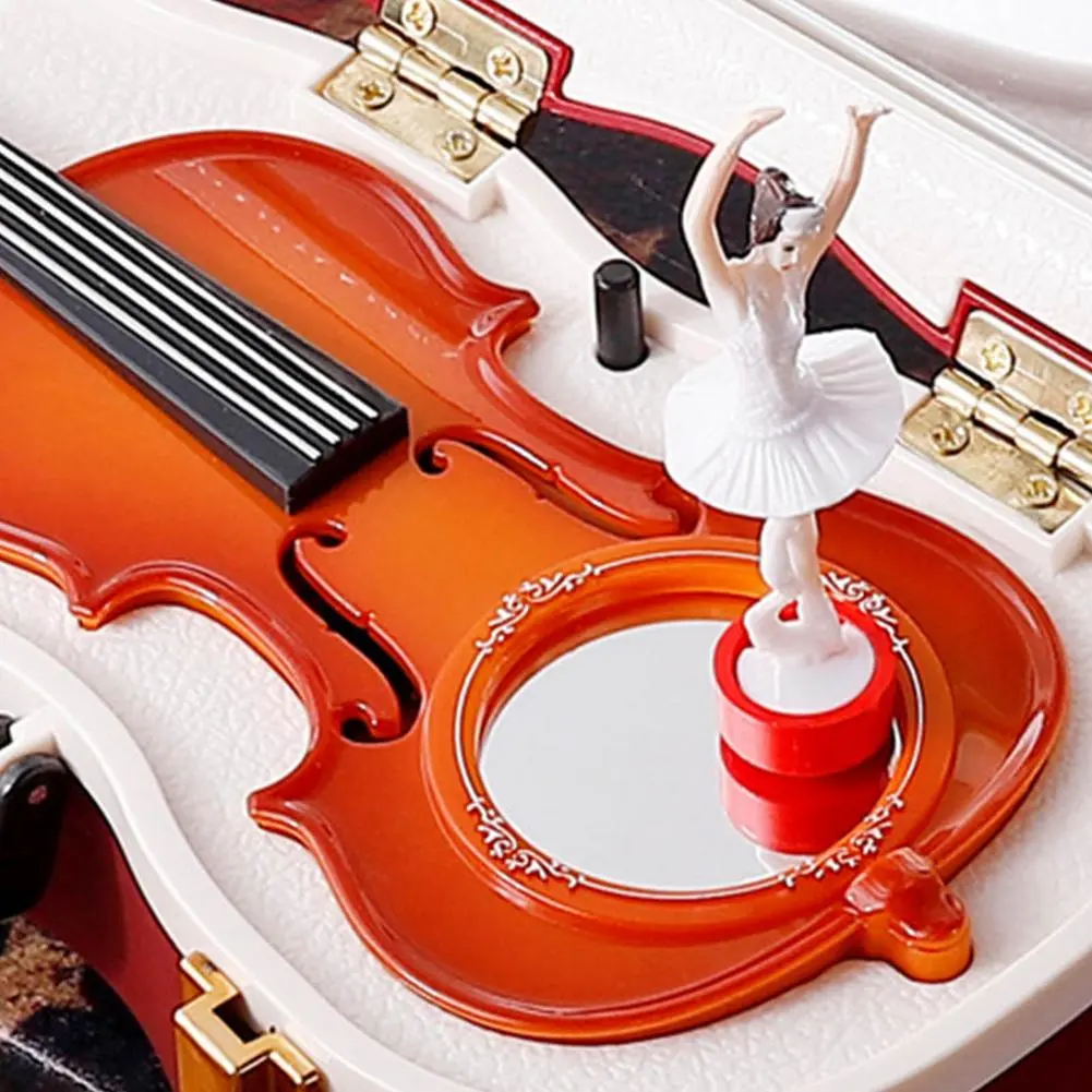 Violin Music Box Retro Ballet Girl Music Box Toy Wind Up Ballet Music Box Child Girl Women Birthday Gift Christmas New Year Gift