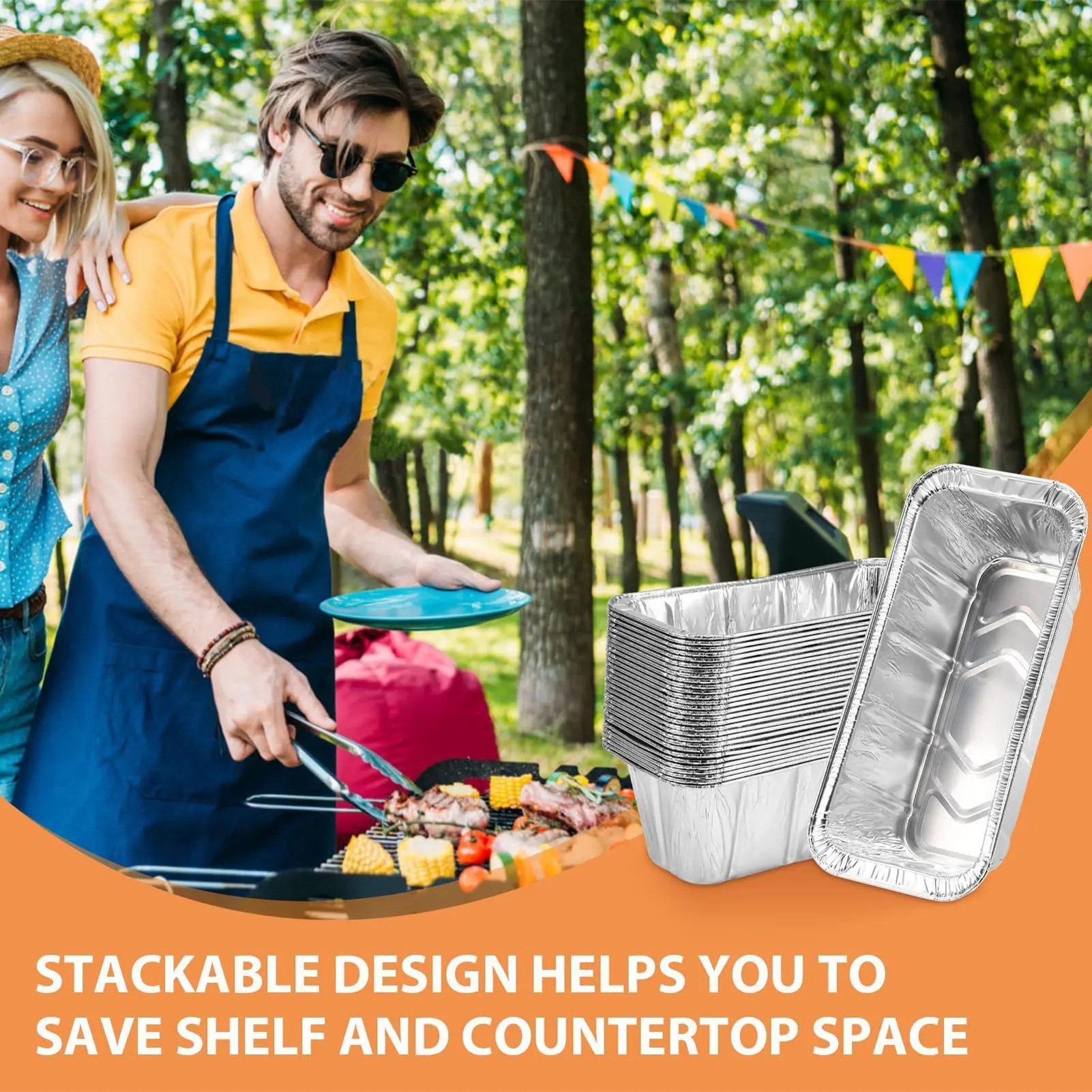 Aluminum Drip Pans For Grill Aluminum Foil Drip Pan Liners For Grilling 125 Pieces Oil Dripping Collection Tray BBQ Supplies For