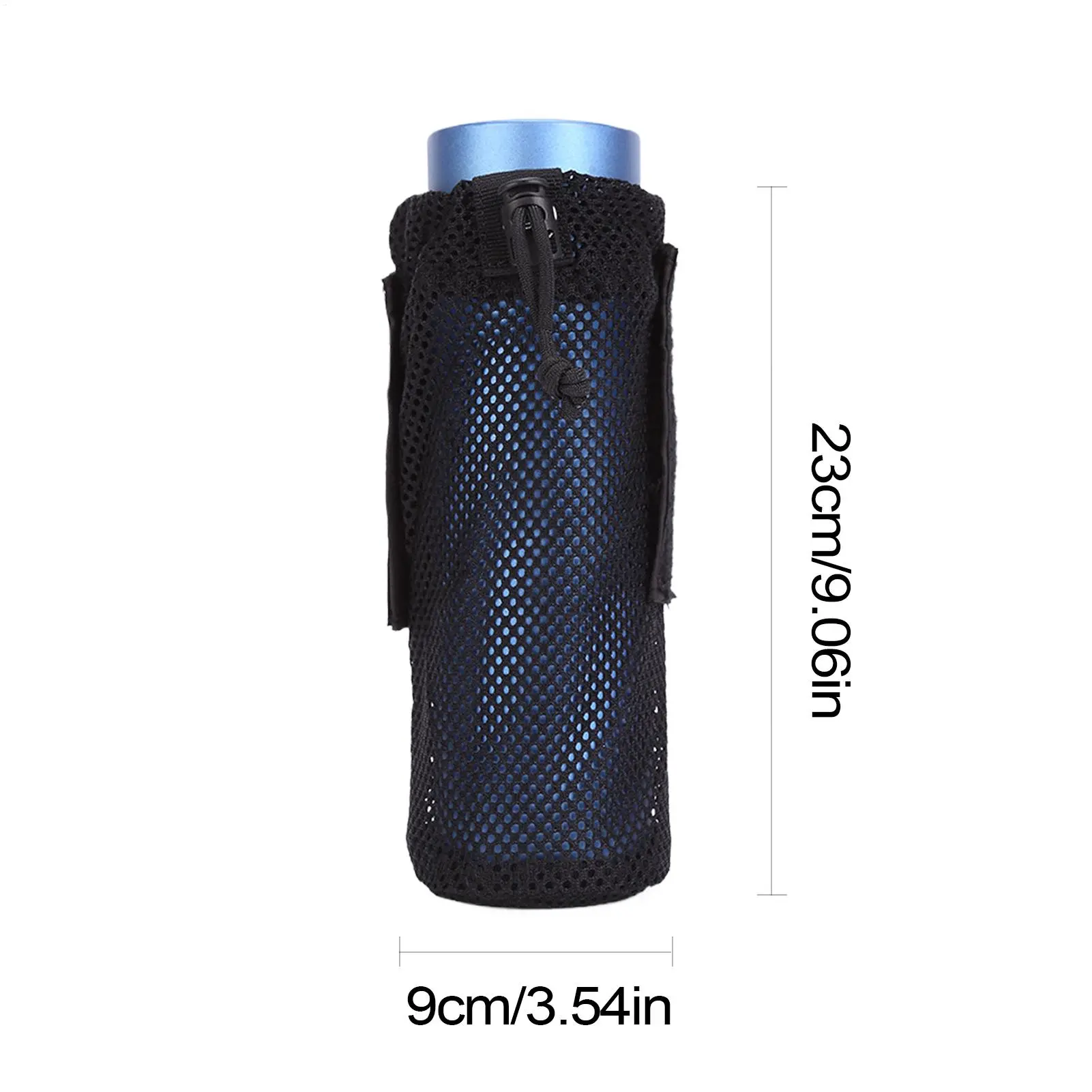 Water Bottle Holder Bag Foldable Leakproof Bottle Bag Stable Waterbottle Sleeve Hydration Pocket for Women Men Camping