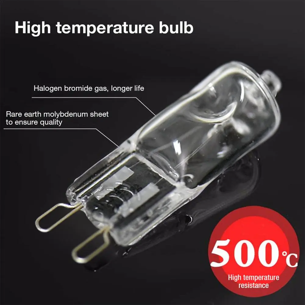 40W Oven Light Bulb G9 High Temperature Bulb Steamer Light G9 Oven Lighting Bulb 110-130V / 220-240V