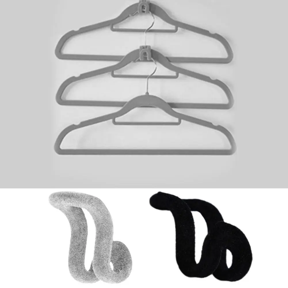 Clothes Hanger Hook Closet Hanger Velvet Coat Hook Hanger Connector Cascading Hook Wardrobe Closet Organizer Clothes Rack Clip