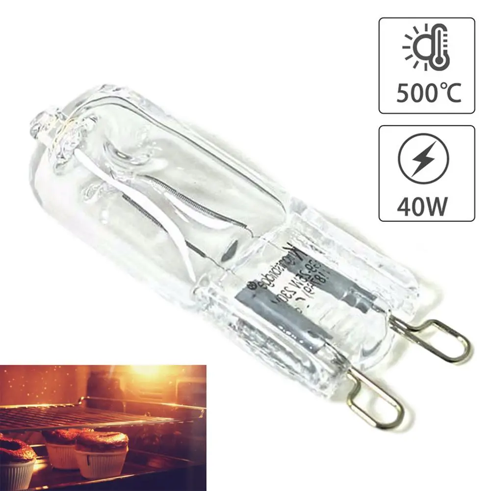 40W Oven Light Bulb G9 High Temperature Bulb Steamer Light G9 Oven Lighting Bulb 110-130V / 220-240V
