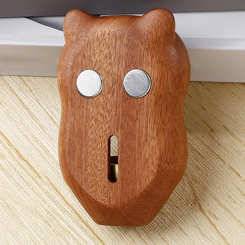 Owl Door Bell Door Chime Bell Wooden Door Chime Owl Doorbell Ornament Entrance Door Bell Decorative Wind Bell Owl Ornament