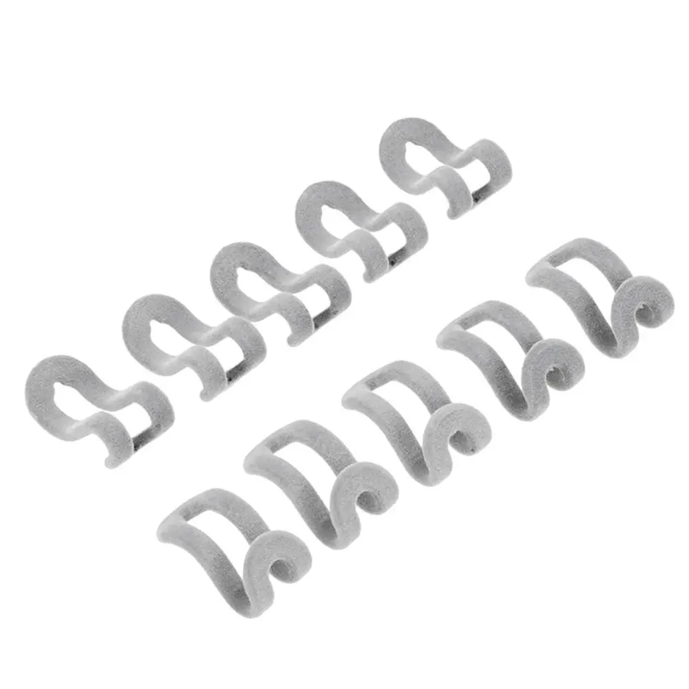 Clothes Hanger Hook Closet Hanger Velvet Coat Hook Hanger Connector Cascading Hook Wardrobe Closet Organizer Clothes Rack Clip