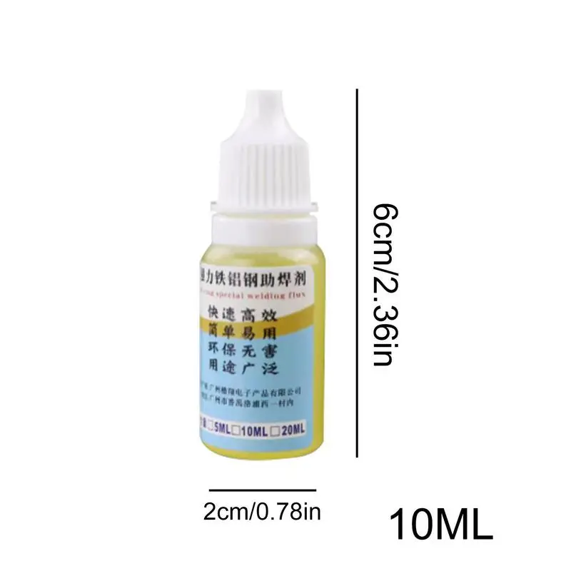 Silver Solder Flux 0.33oz Metal Liquid Soldering Flux For Aluminum Copper 18650 Battery Soldering Fluid No Water Cleaning