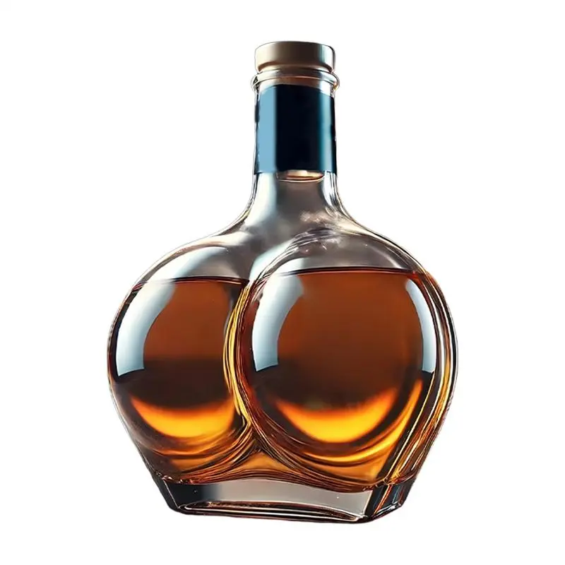 Whiskey Bottle Glasses Alcohol Bottle Drinking Container Realistic Novelty Design for Sake Iced Tea Tequila Vodka Red Wine Juice