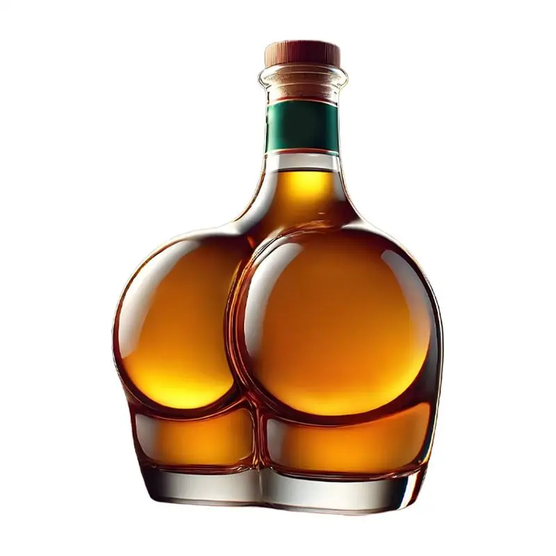 Whiskey Bottle Glasses Alcohol Bottle Drinking Container Realistic Novelty Design for Sake Iced Tea Tequila Vodka Red Wine Juice