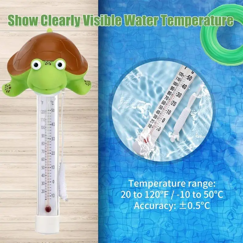 Pool Temperature Gauge Spa Temperature Gauge Swimming pool float thermometer Flamingo turtle thermometer for Hot Tubs Spas Aquar